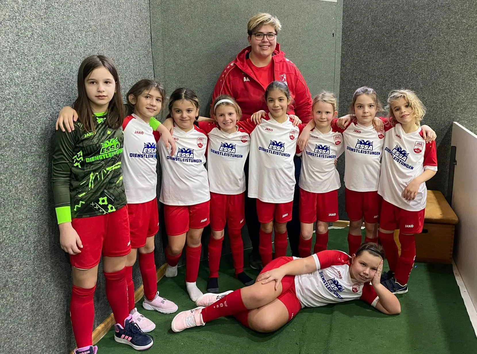 Mannschaftsfoto F-Juniorinnen F2 Turnier 2024