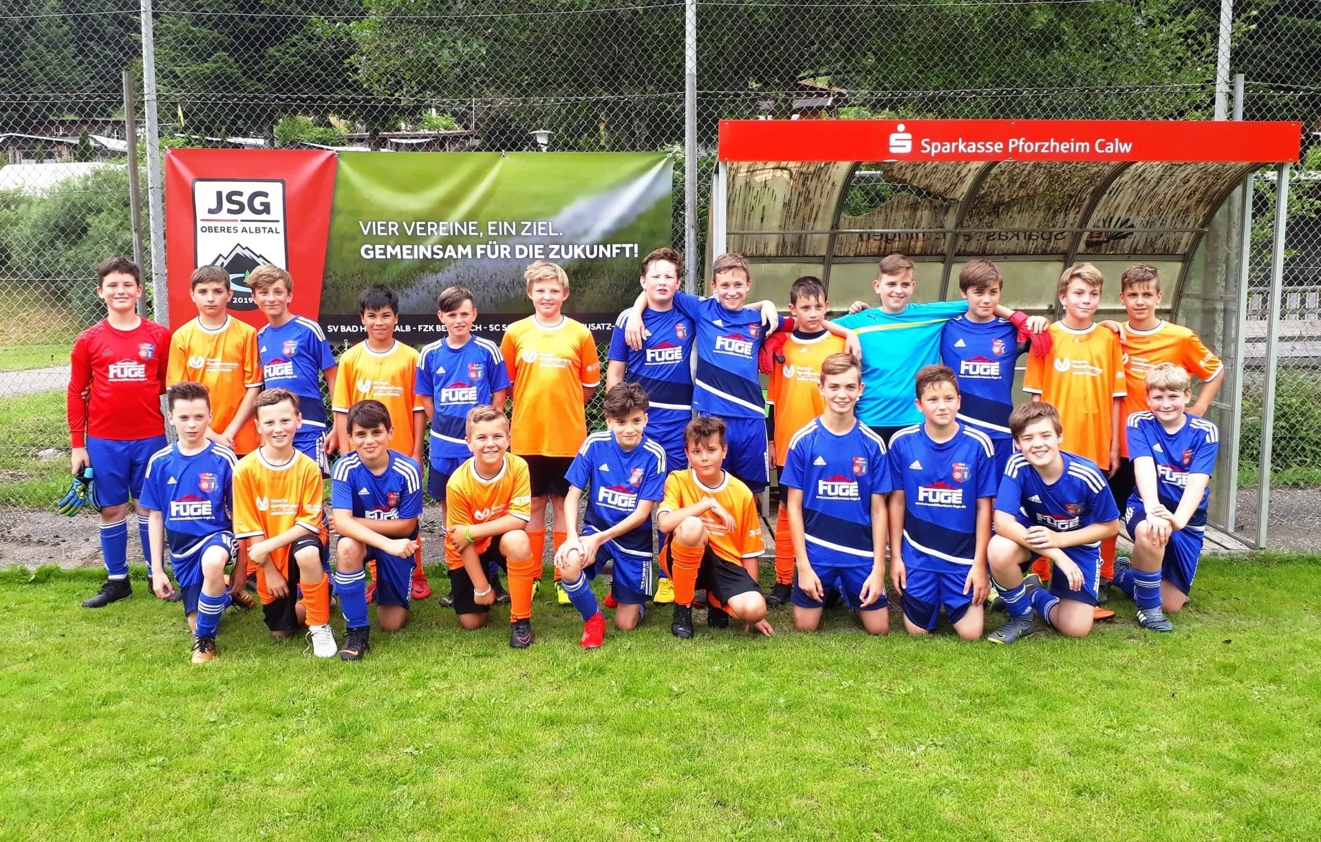 Gruppenfoto D-Jugend Spielfeldrasen