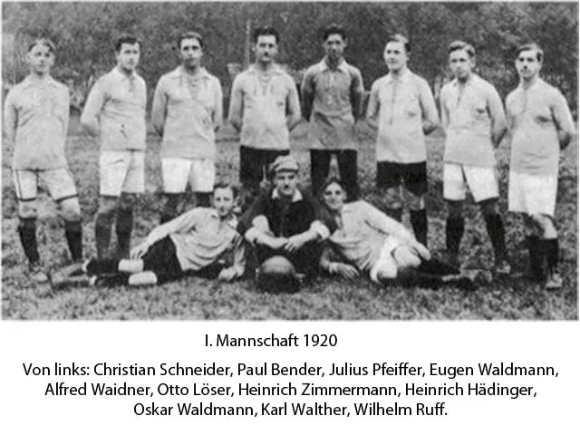 Mannschaftsfoto 1920 Herrenmannschaft Gruendungsjahr